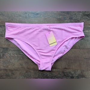 STONEY CLOVER x  Target | Pink textured bikini bottom NWT